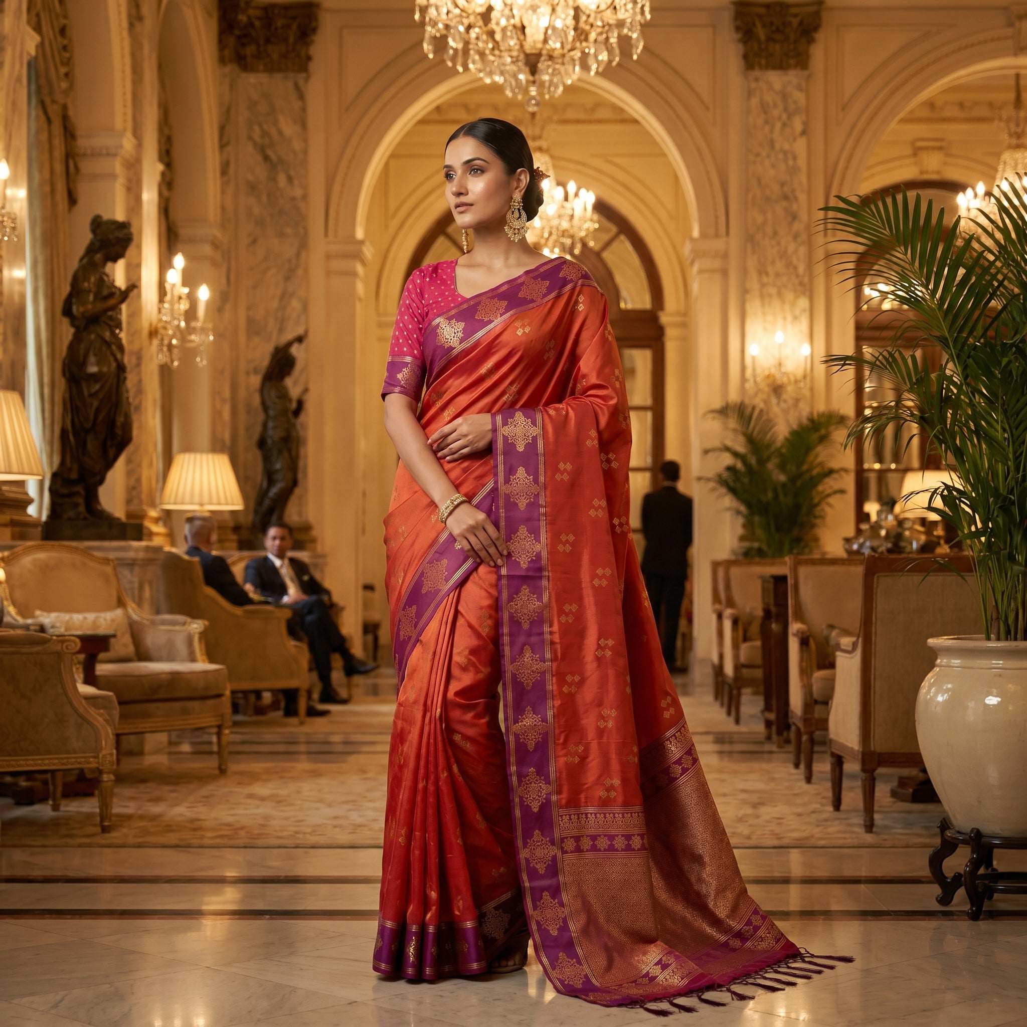 Lavanya Silk (C) Ready To Wear Pocket Saree