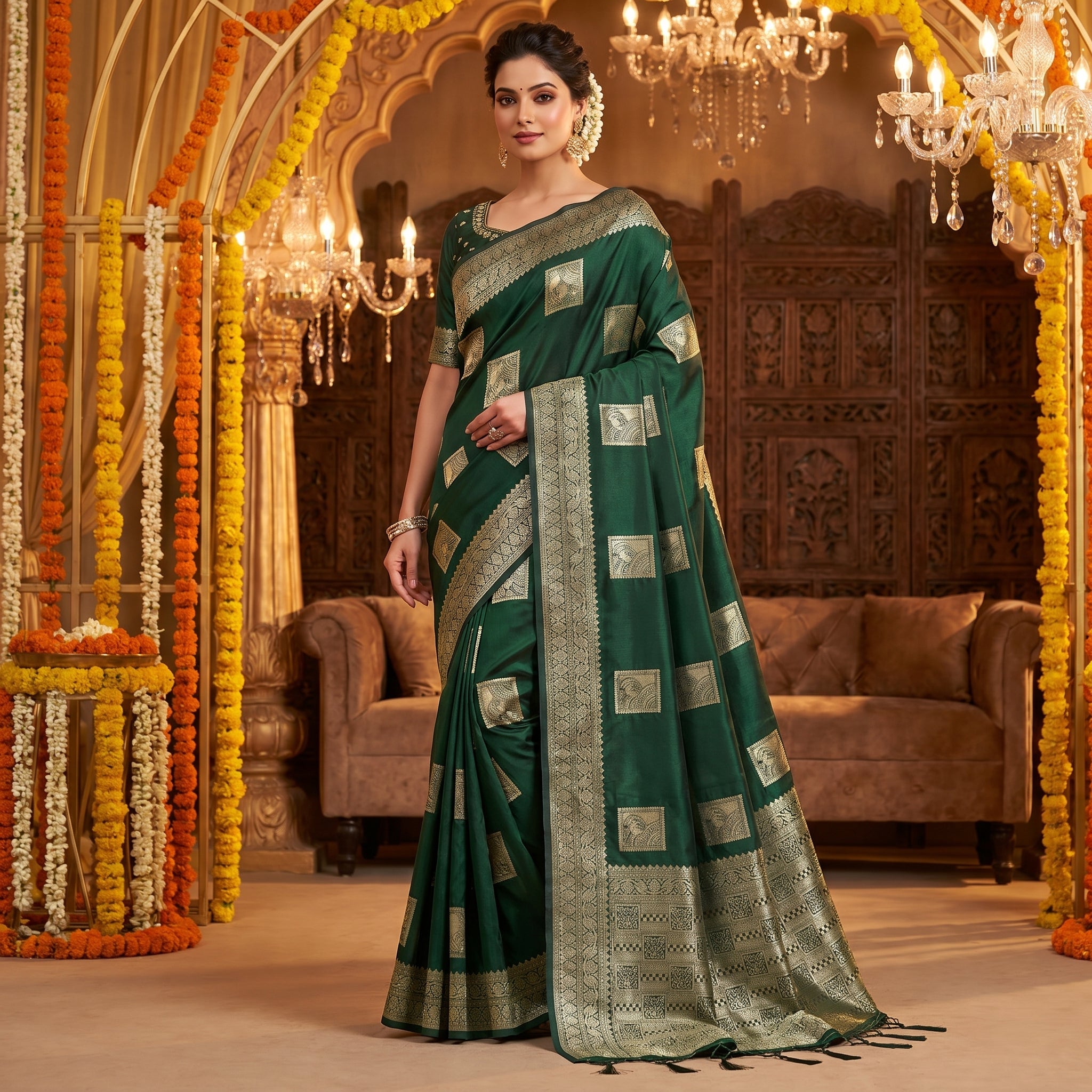 Ruhani Silk (A) Ready To Wear Pocket Saree