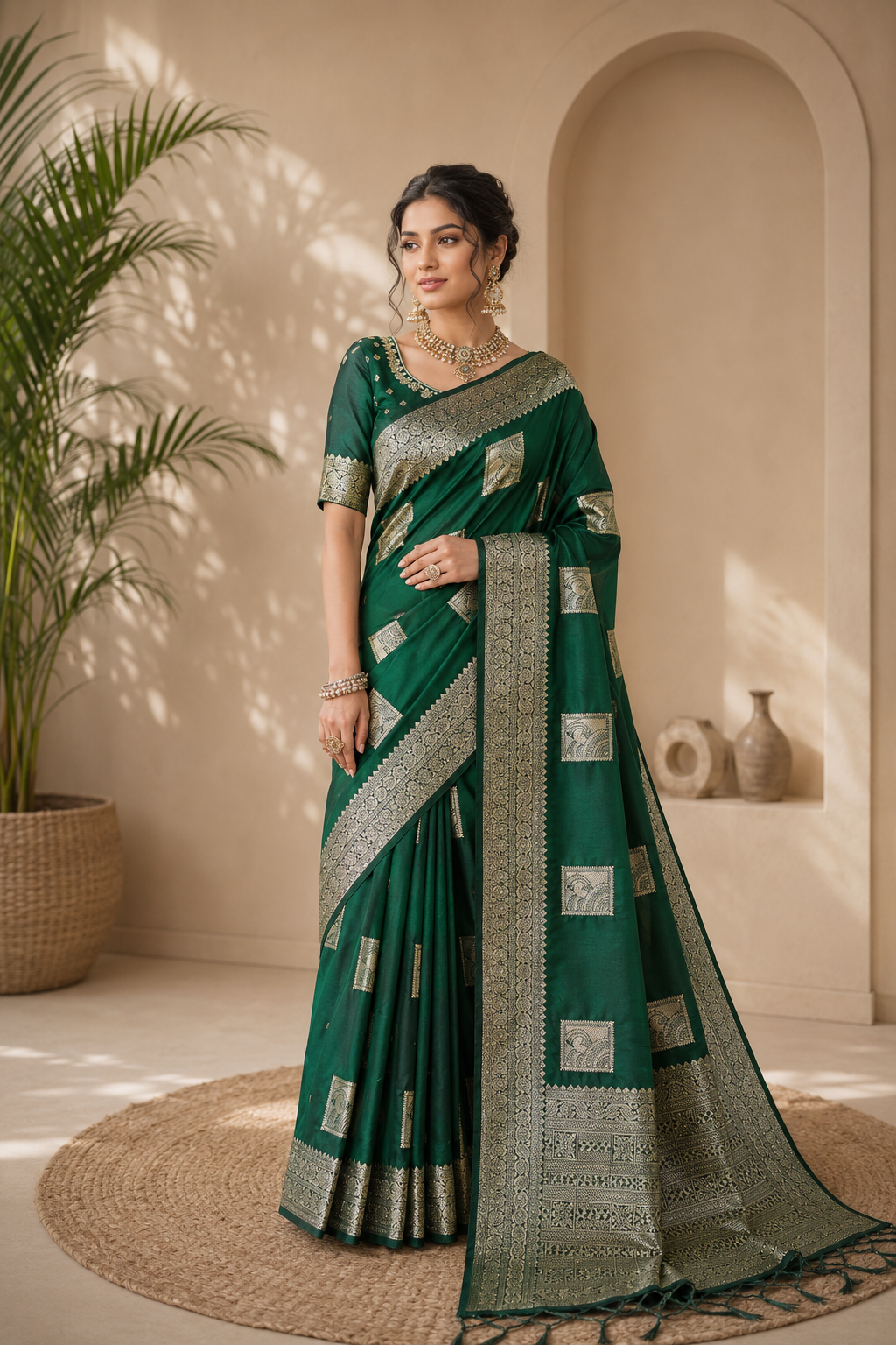 Ruhani Silk (A) Ready To Wear Pocket Saree