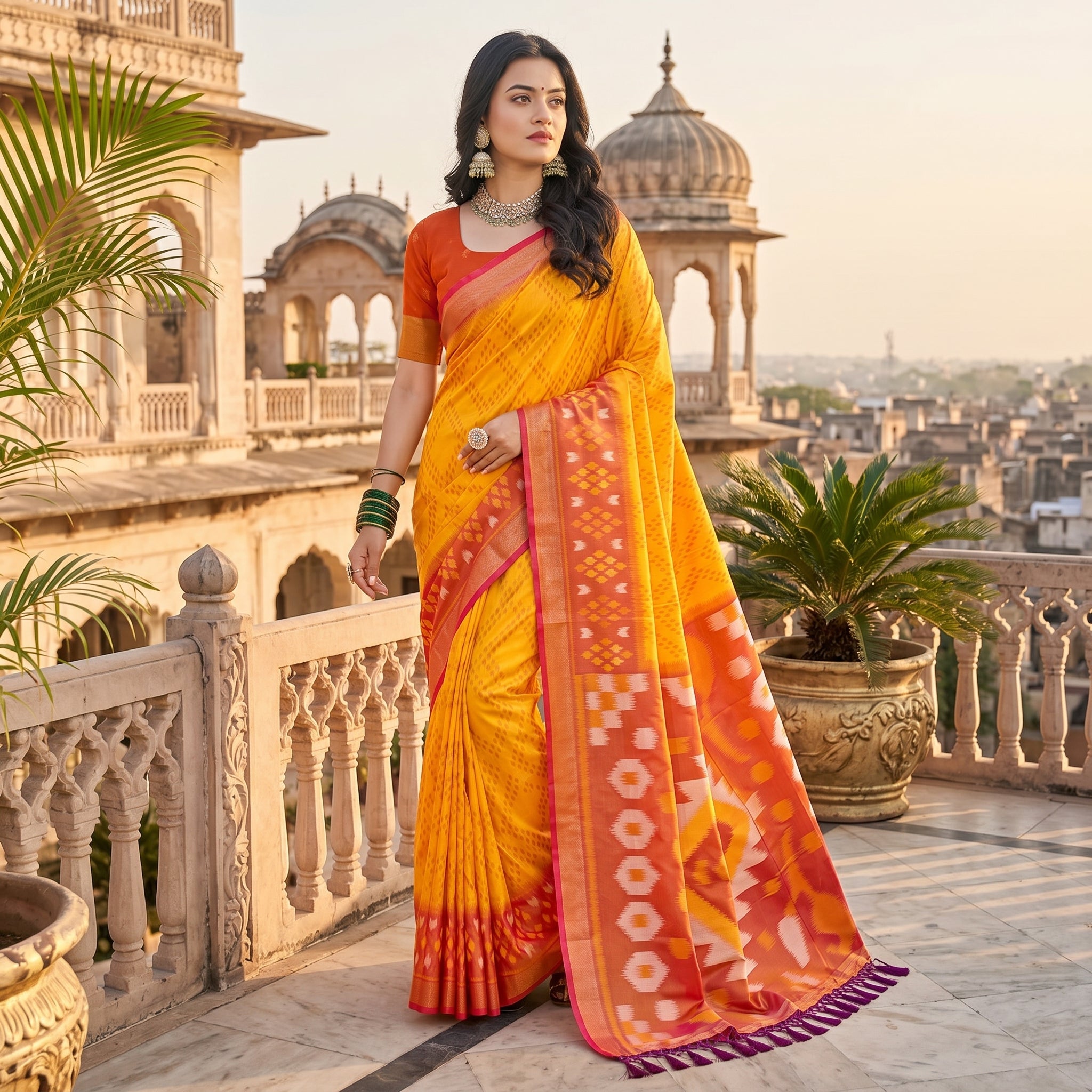 PixelLoom Silk (E) Ready To Wear Pocket Saree
