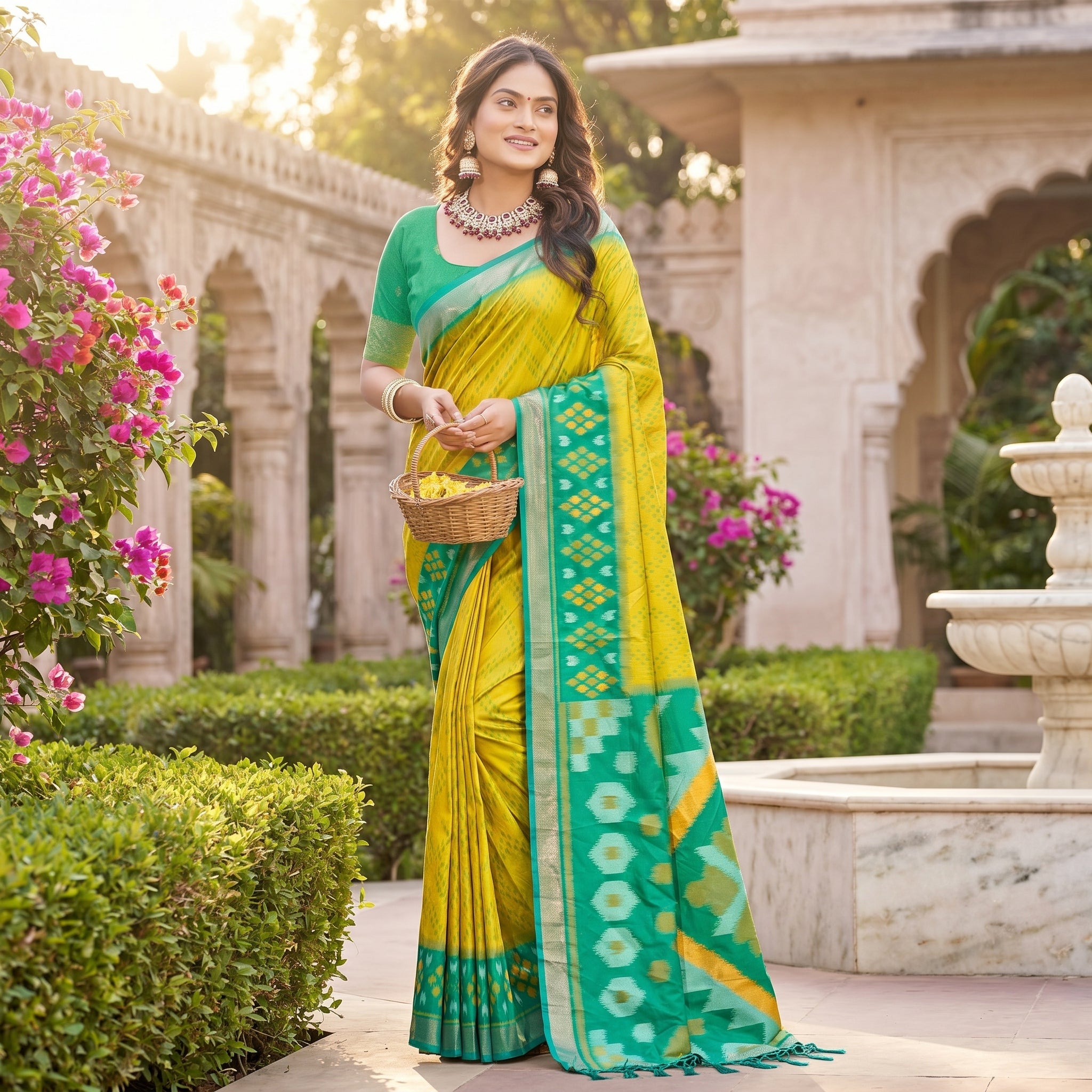 PixelLoom Silk (C) Ready To Wear Pocket Saree