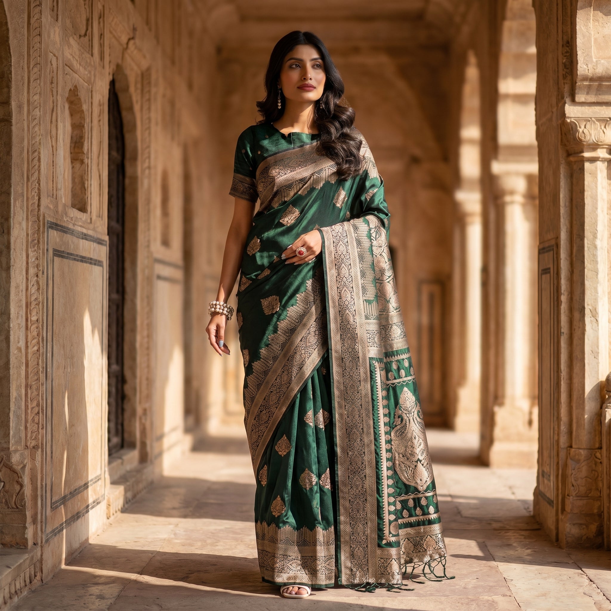 Regalia Silk (C) Ready To Wear Pocket Saree