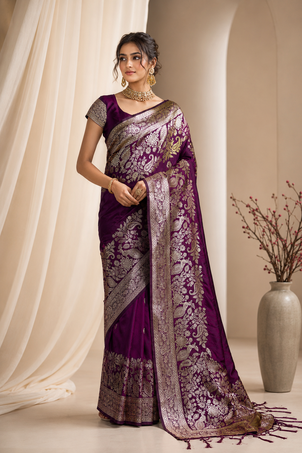 Spotlight Silk (B) Ready To Wear Pocket Saree