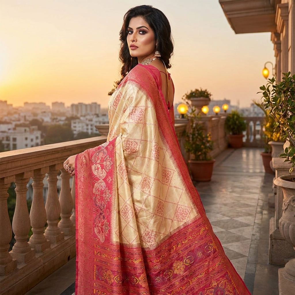 Iris Radiance Silk (E) Ready To Wear Pocket Saree