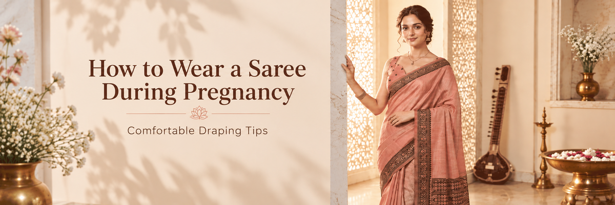How to wear a saree during pregnancy