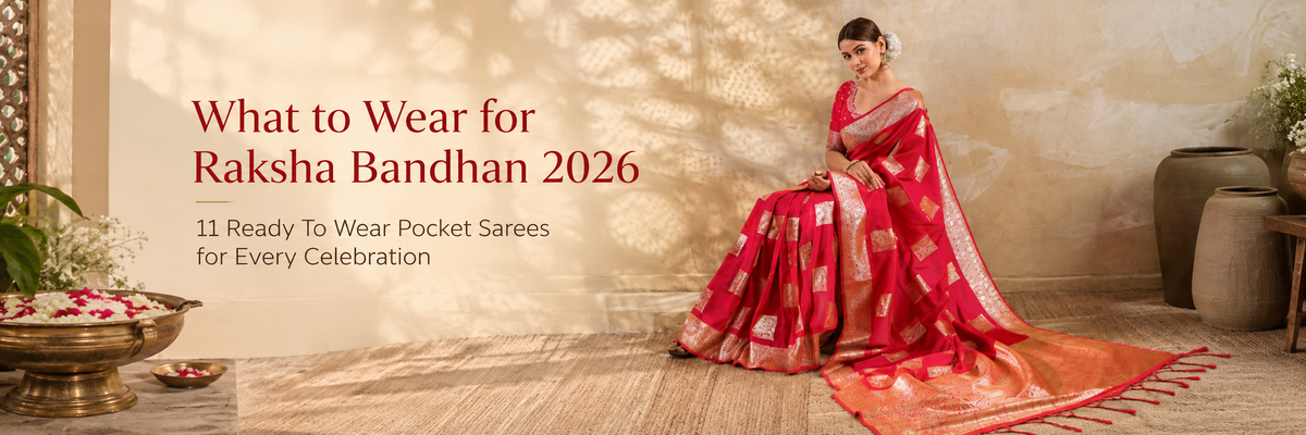 What to Wear for Raksha Bandhan 2026: 11 Ready To Wear Pocket Sarees for Every Celebration