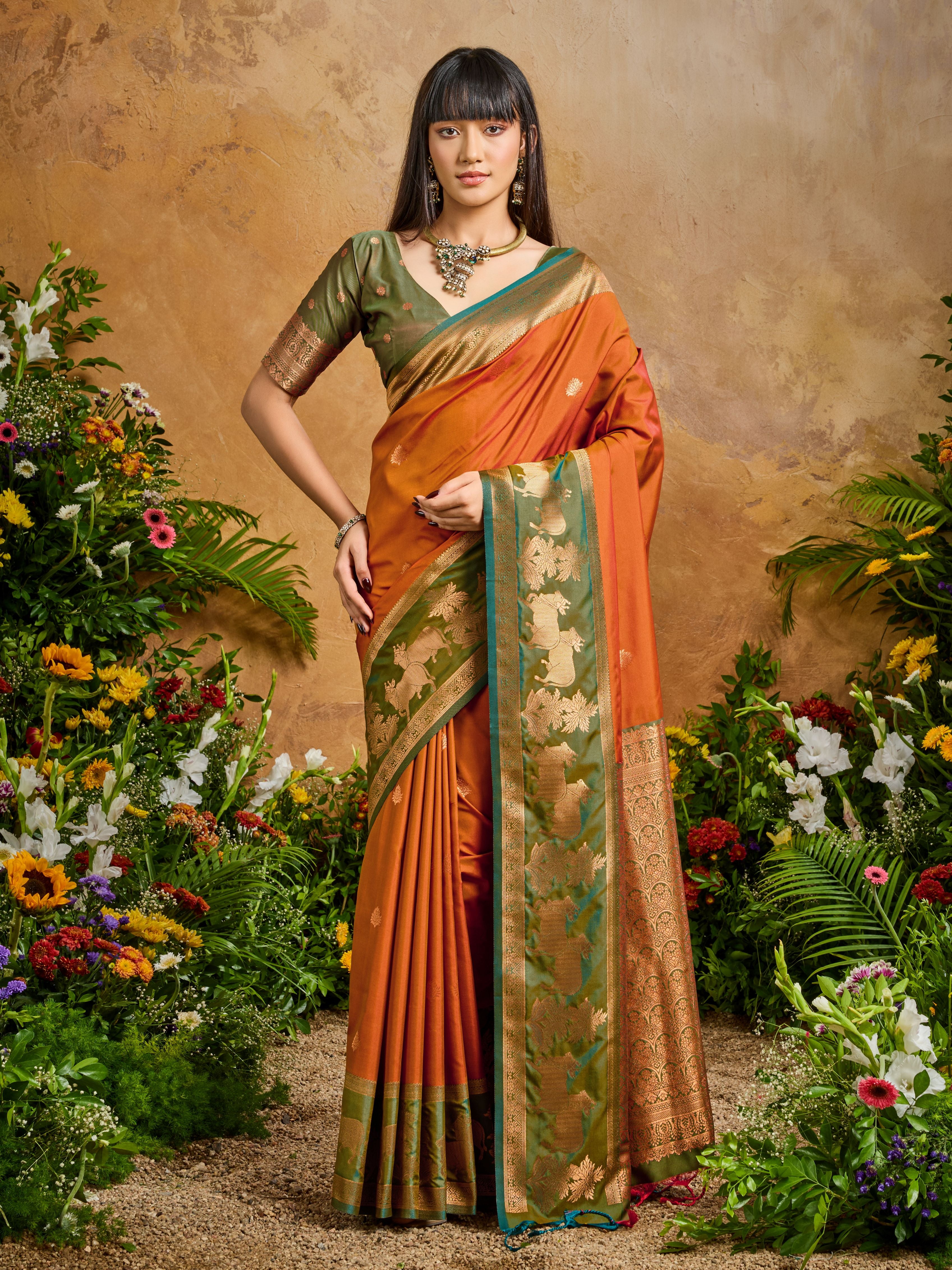 Silken Grace (F) Ready To Wear Pocket Saree
