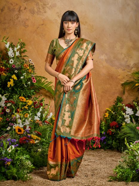 Silken Grace (F) Ready To Wear Pocket Saree
