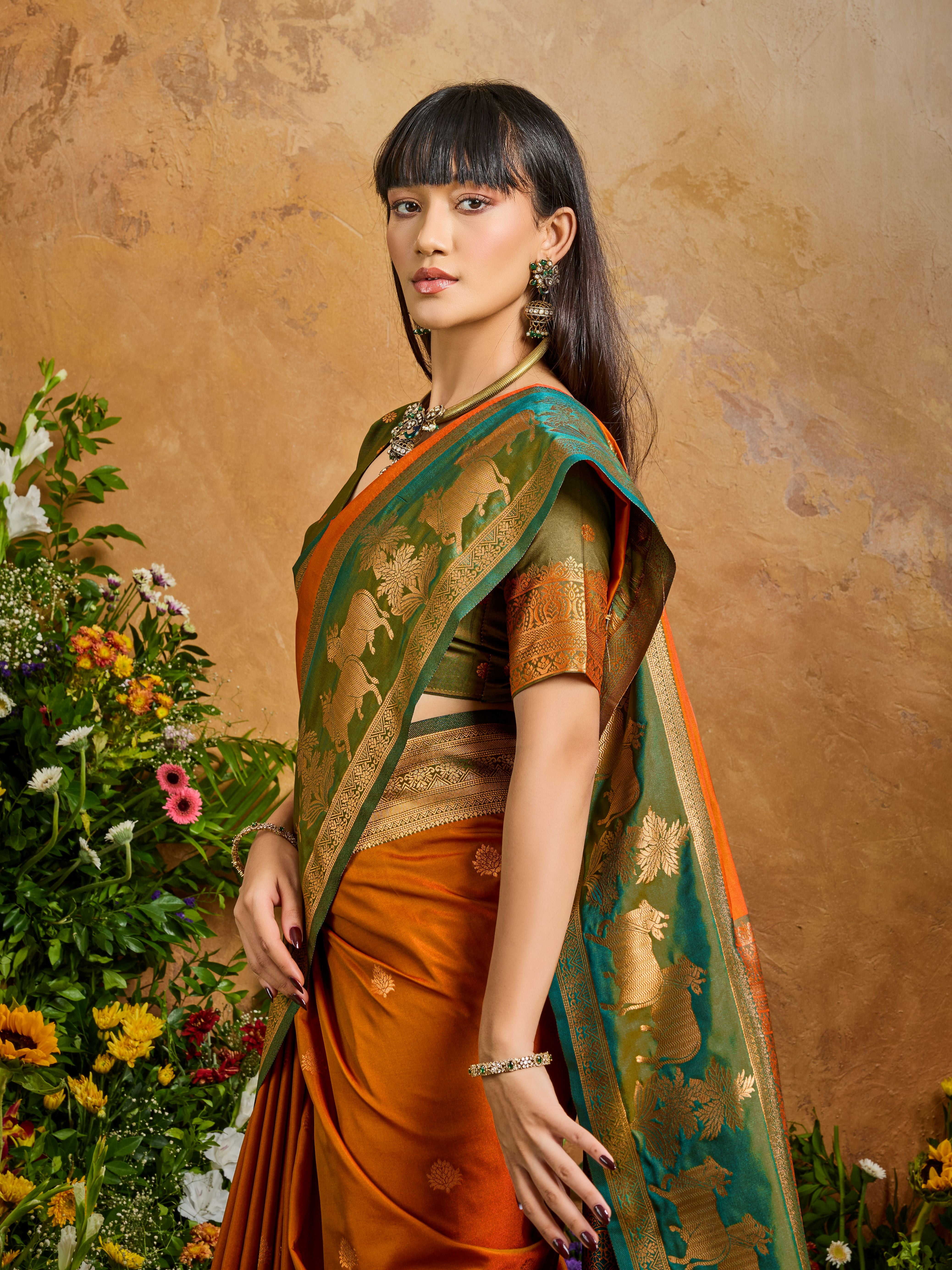 Silken Grace (F) Ready To Wear Pocket Saree