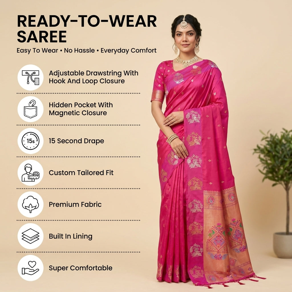 Utsav Aura (B) Ready To Wear Pocket Saree