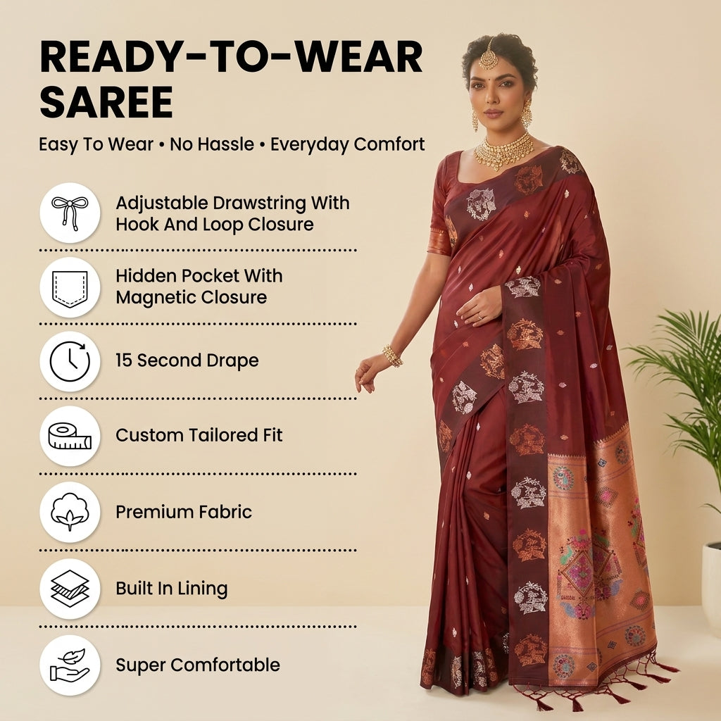 Utsav Aura (C) Ready To Wear Pocket Saree
