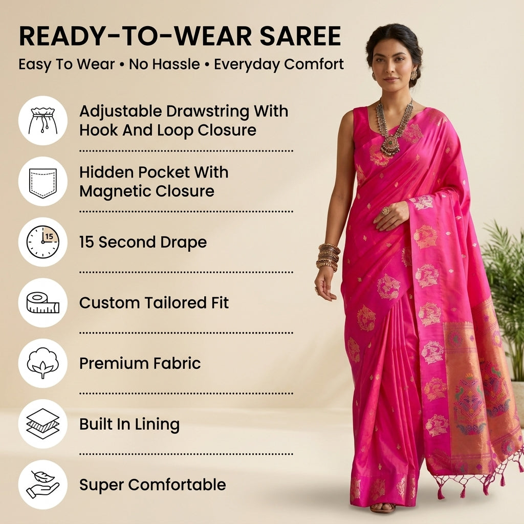 Utsav Aura (E) Ready To Wear Pocket Saree