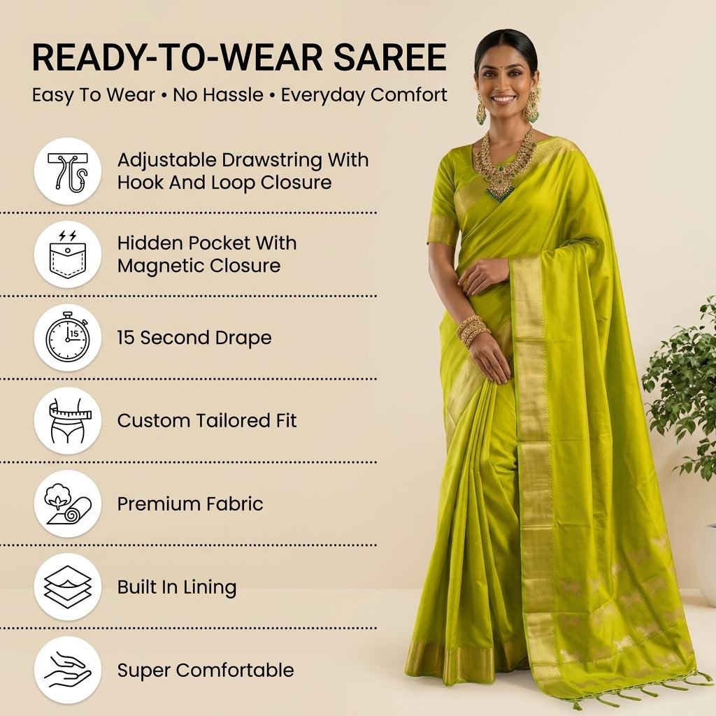 Avyukta Silk (B) Ready To Wear Pocket Saree