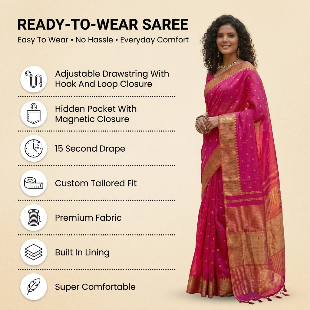 Festival Of Drapes (A) Ready To Wear Pocket Saree