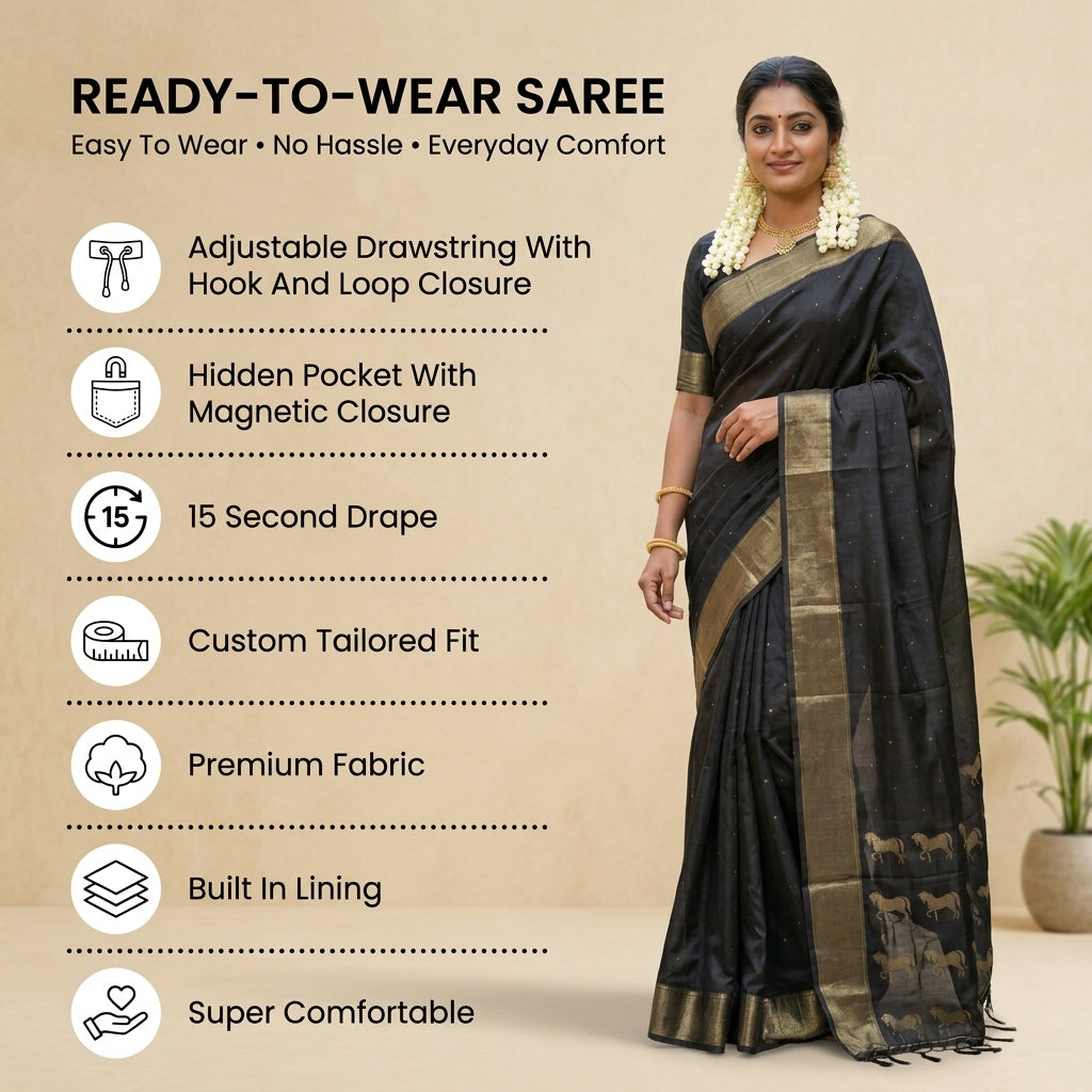 Avyukta Silk (G) Ready To Wear Pocket Saree