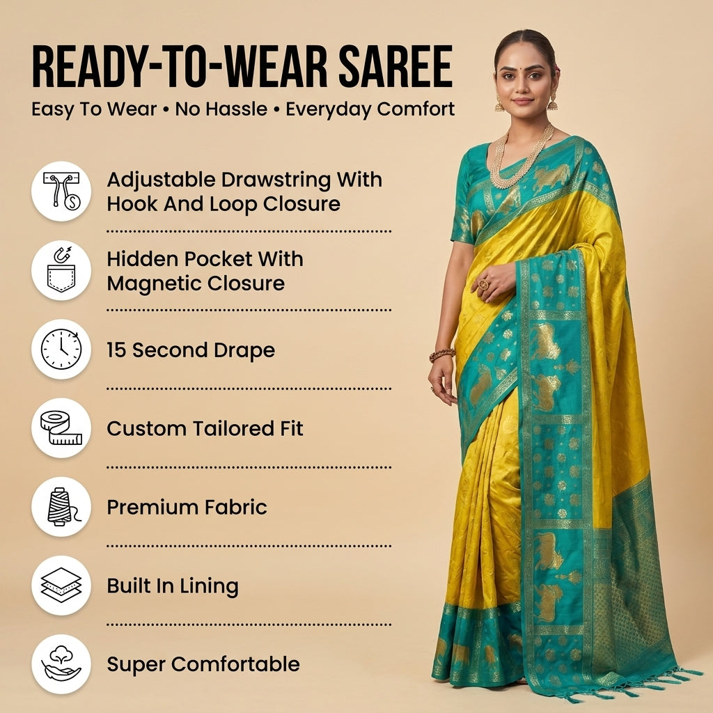 Lyla Silk (D) Ready To Wear Pocket Saree