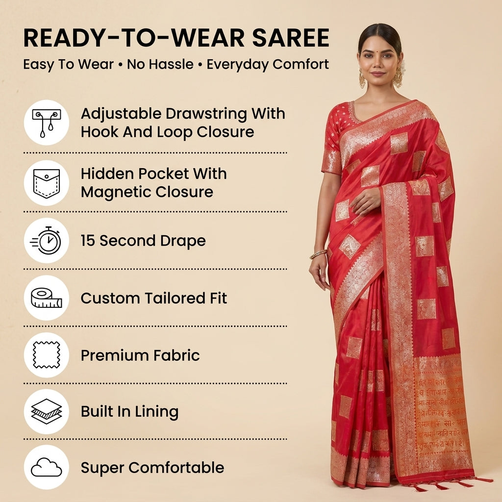 Ruhani Silk (C) Ready To Wear Pocket saree