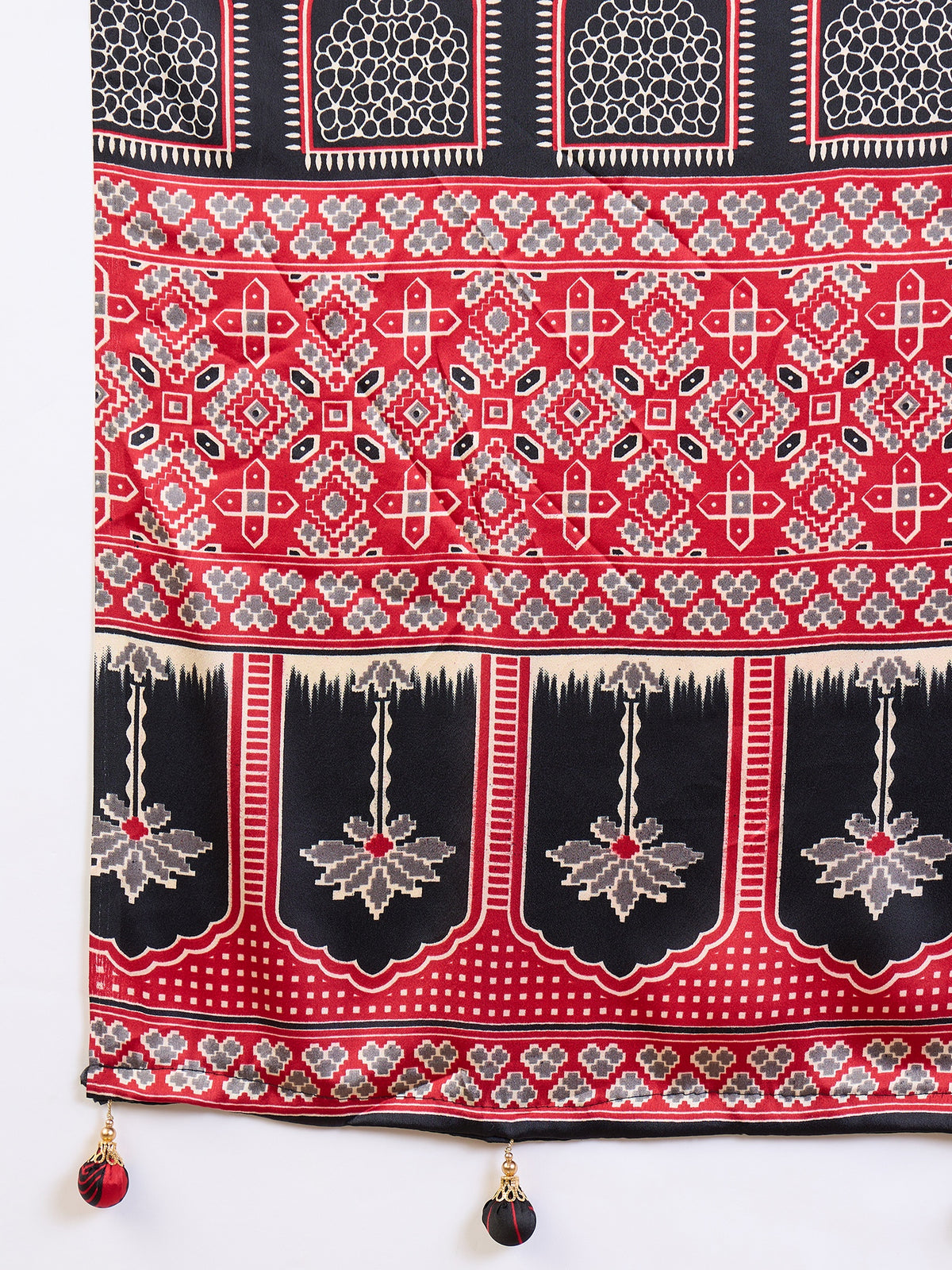 Iris Semi Modal Ready To Wear Pocket Saree | Wine