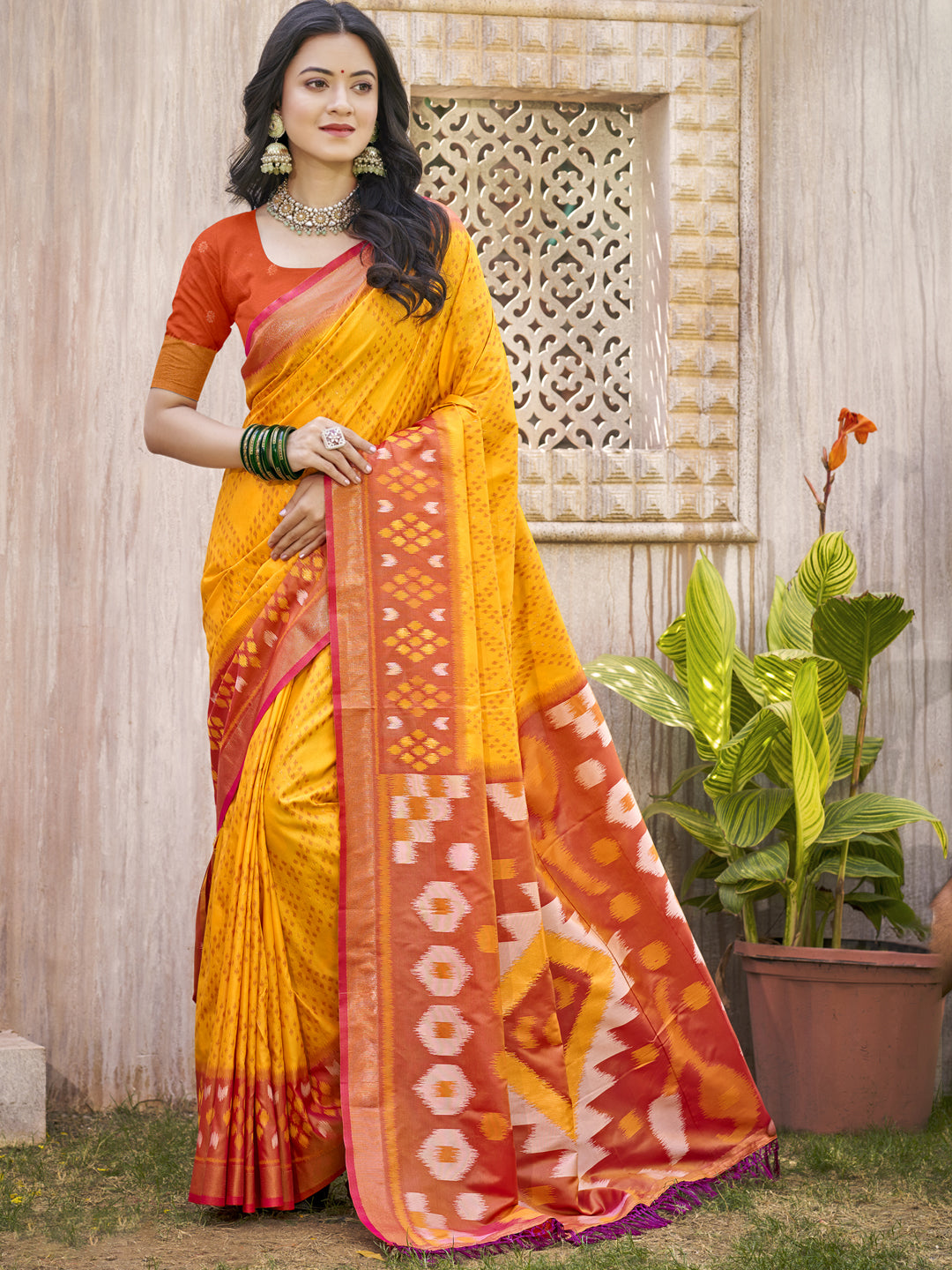 PixelLoom Silk (E) Ready To Wear Pocket Saree