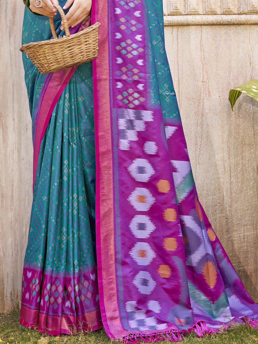 PixelLoom Silk (D) Ready To Wear Pocket Saree