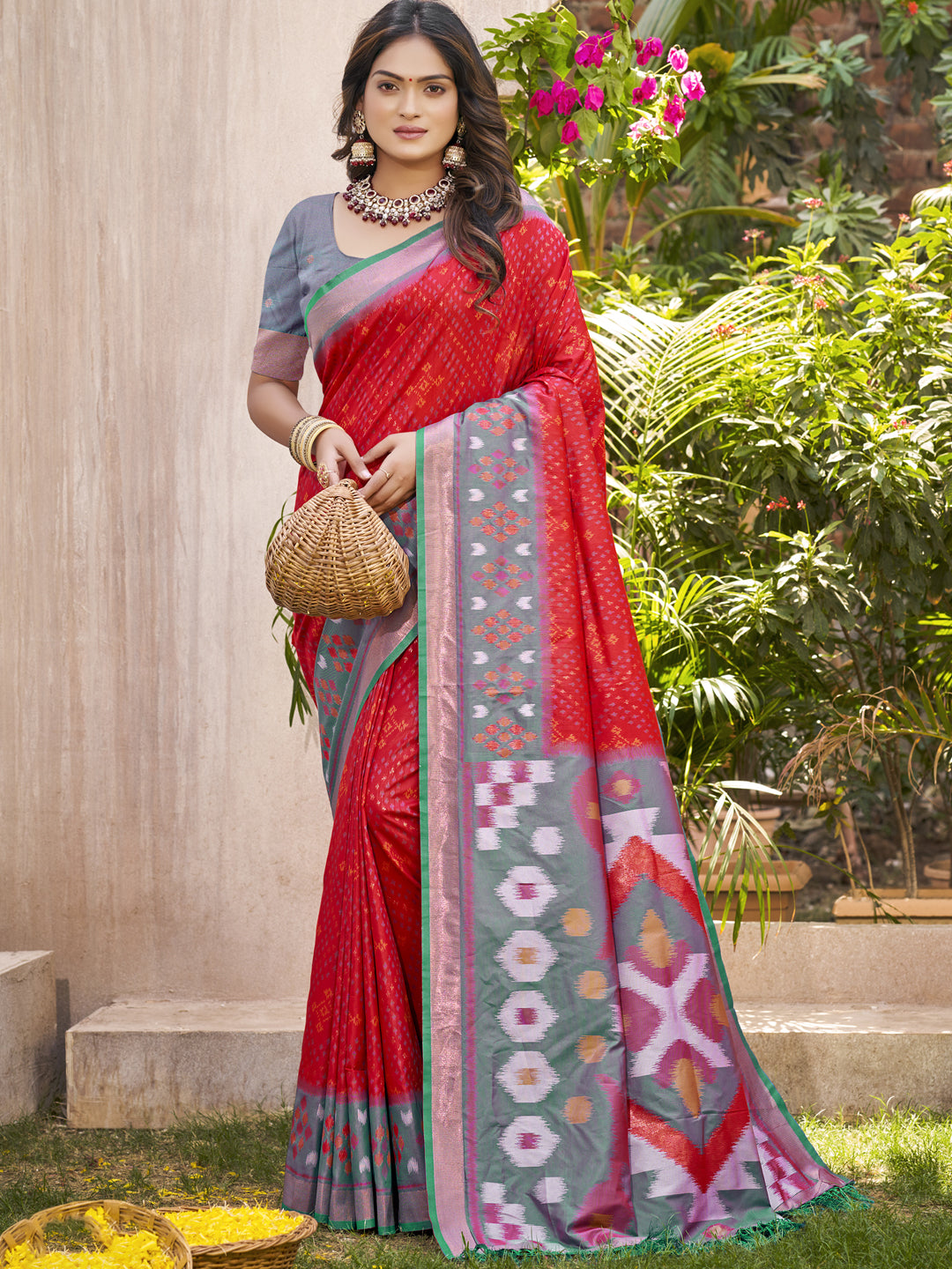 PixelLoom Silk (A) Ready To Wear Pocket Saree