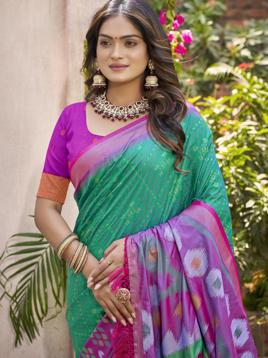 PixelLoom Silk (F) Ready To Wear Pocket Saree