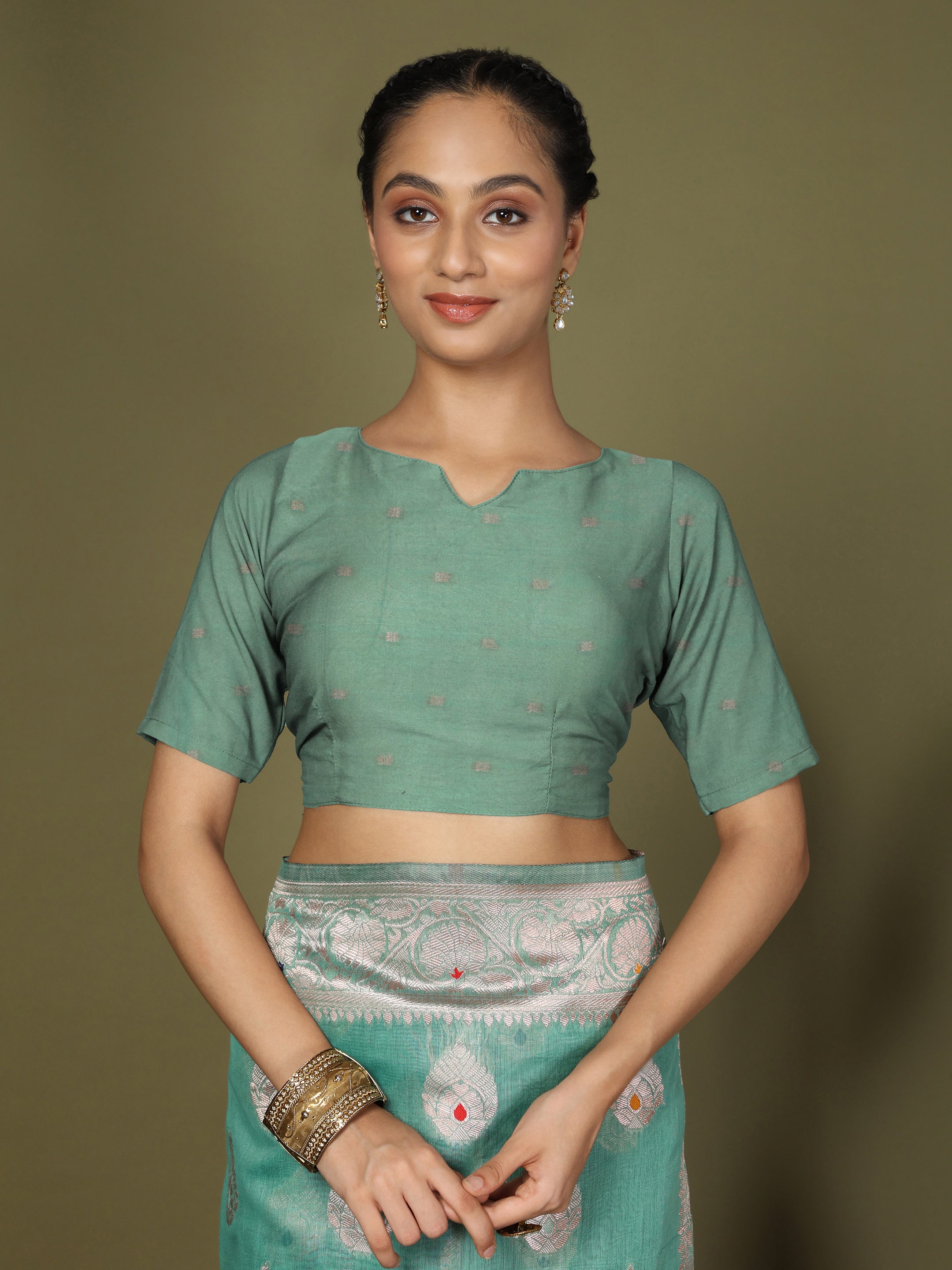 Florenza Linen Cotton (C) Ready To Wear Pocket Saree