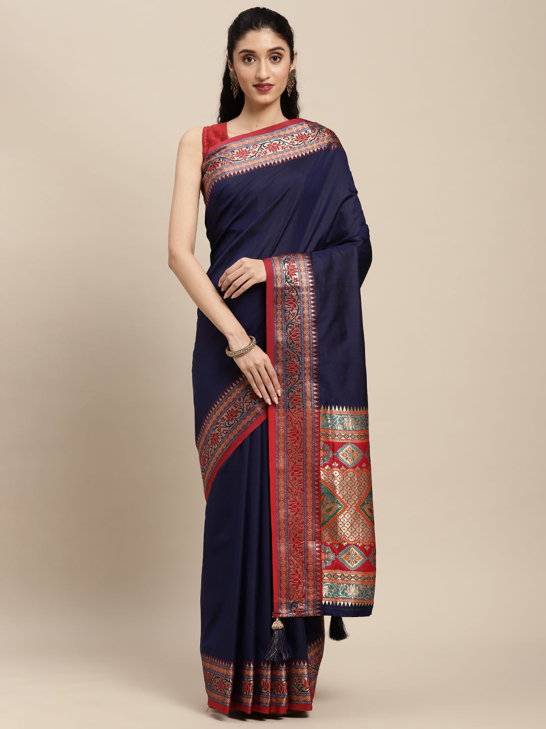 Festival Of Drapes (Blue) Ready To Wear Pocket Saree