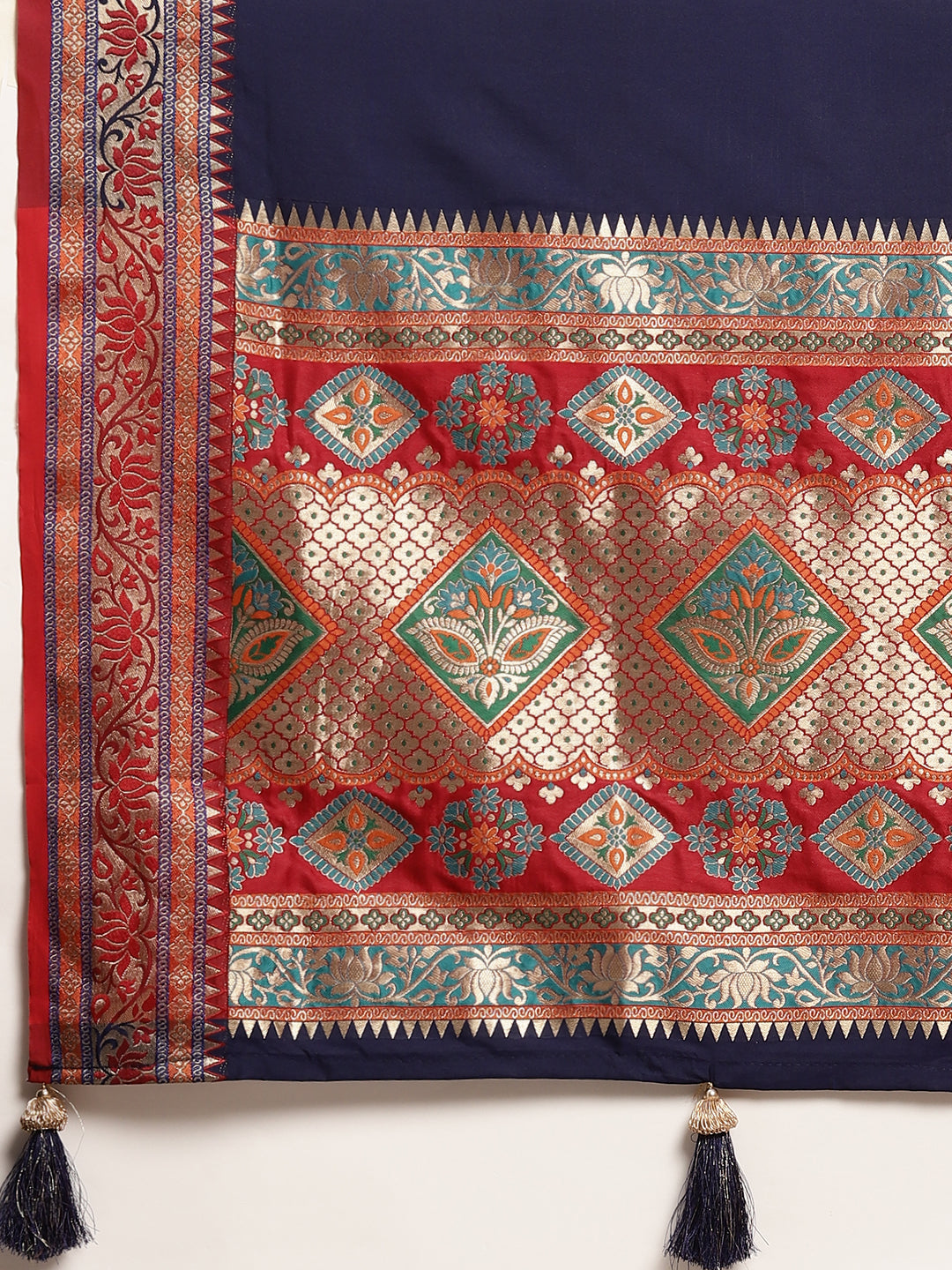 Festival Of Drapes (Blue) Ready To Wear Pocket Saree
