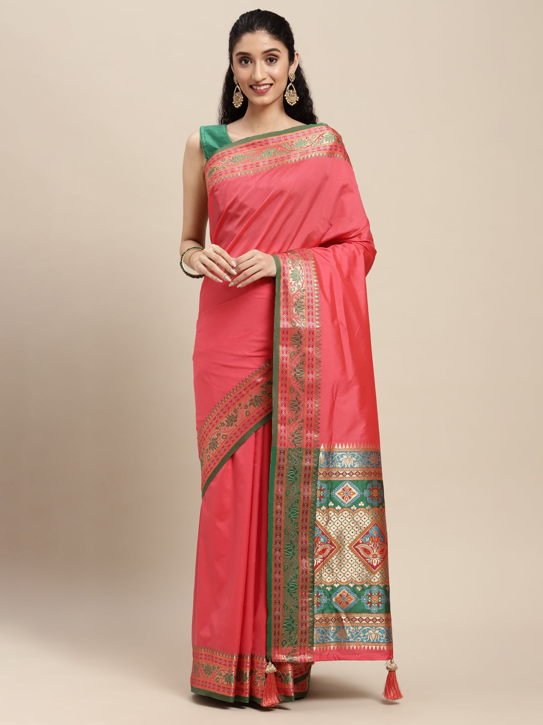 Festival Of Drapes (Gajari) Ready To Wear Pocket Saree
