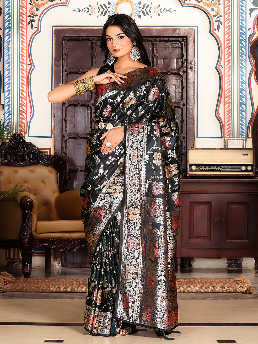 Spotlight Silk (A) Ready To Wear Pocket Saree