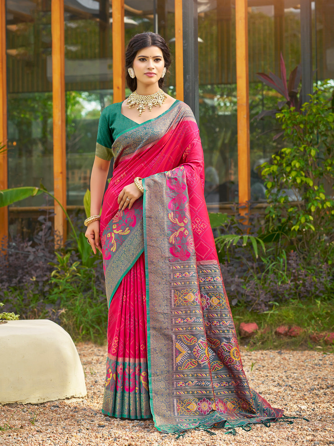 Iris Radiance Silk (B) Ready To Wear Pocket Saree