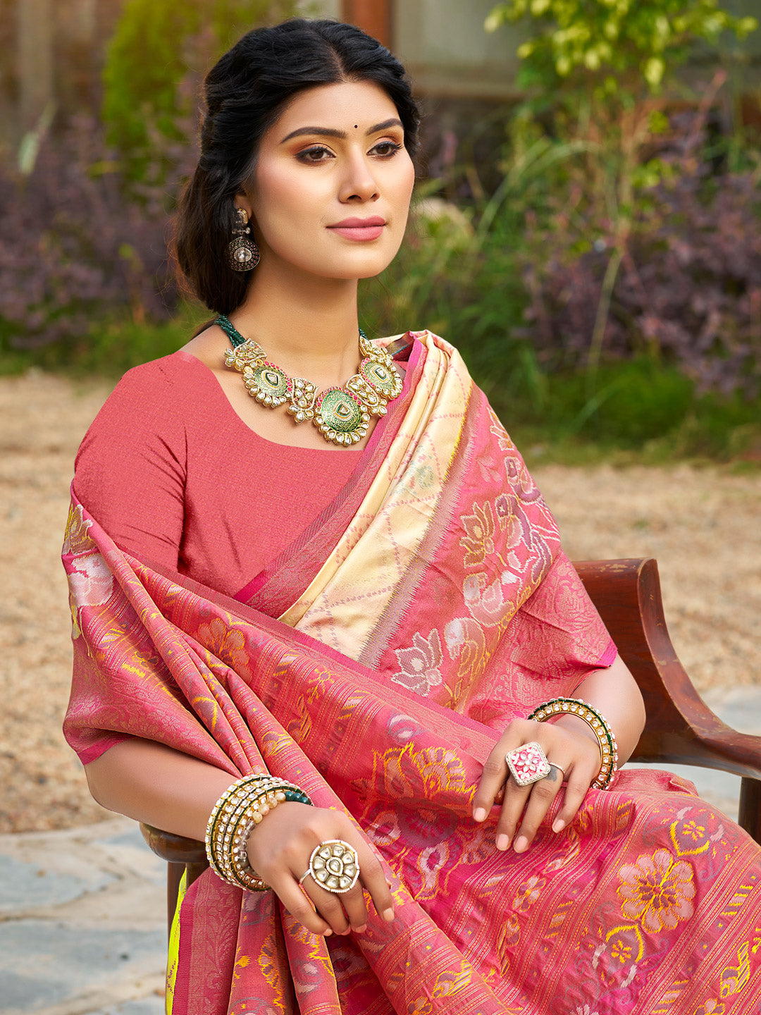 Iris Radiance Silk (E) Ready To Wear Pocket Saree