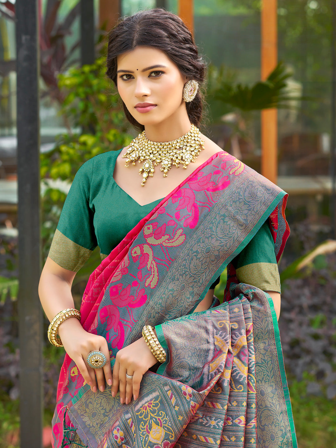 Iris Radiance Silk (B) Ready To Wear Pocket Saree