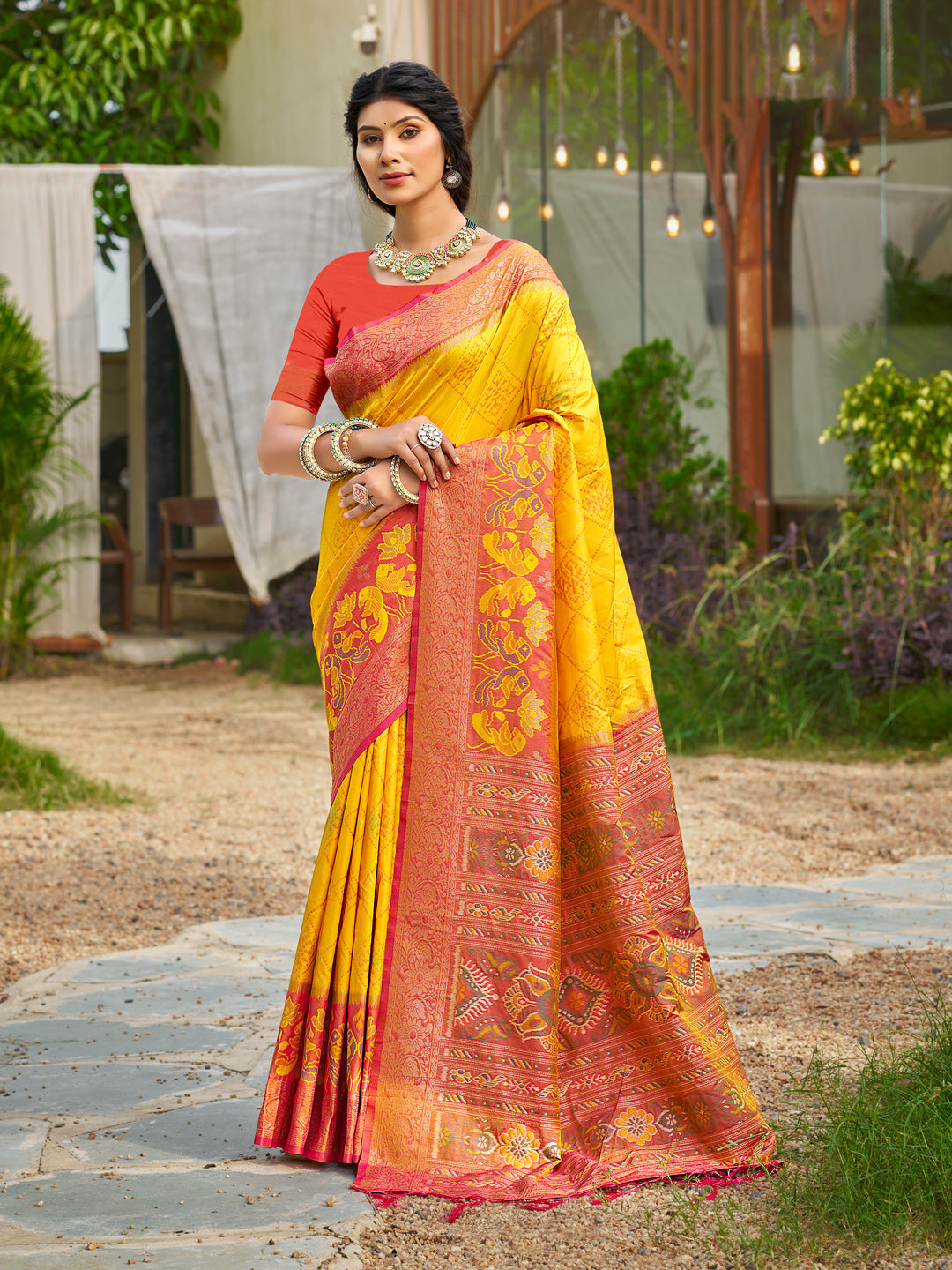 Iris Radiance Silk (C) Ready To Wear Pocket saree