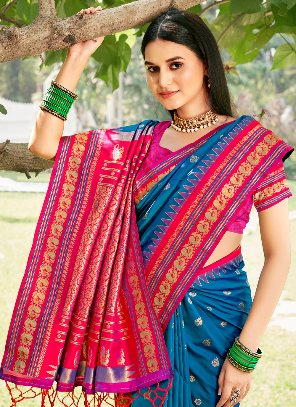 Saaj Silk (A) Ready To Wear Pocket Saree