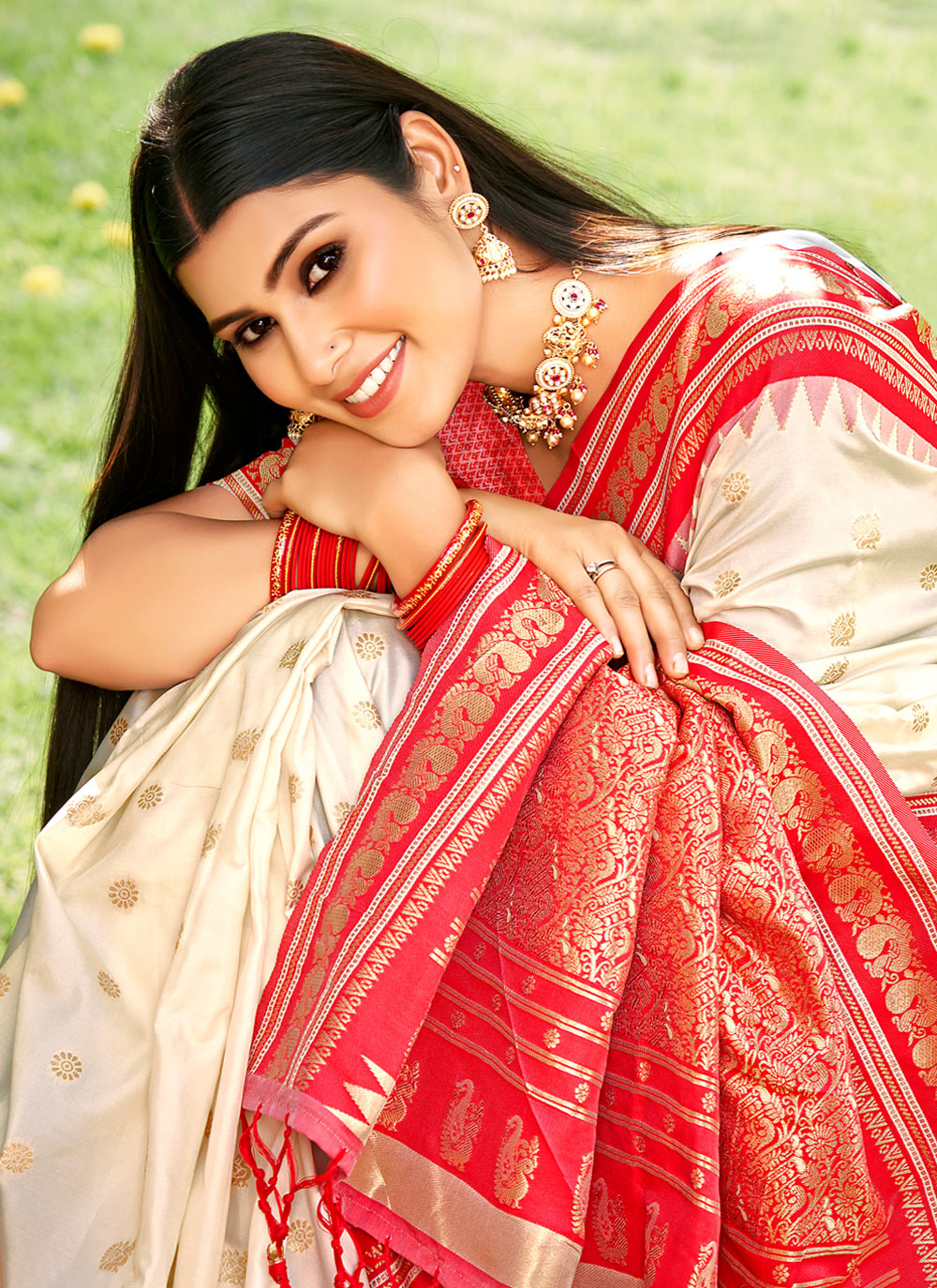 Saaj Silk (D) Ready To Wear Pocket Saree