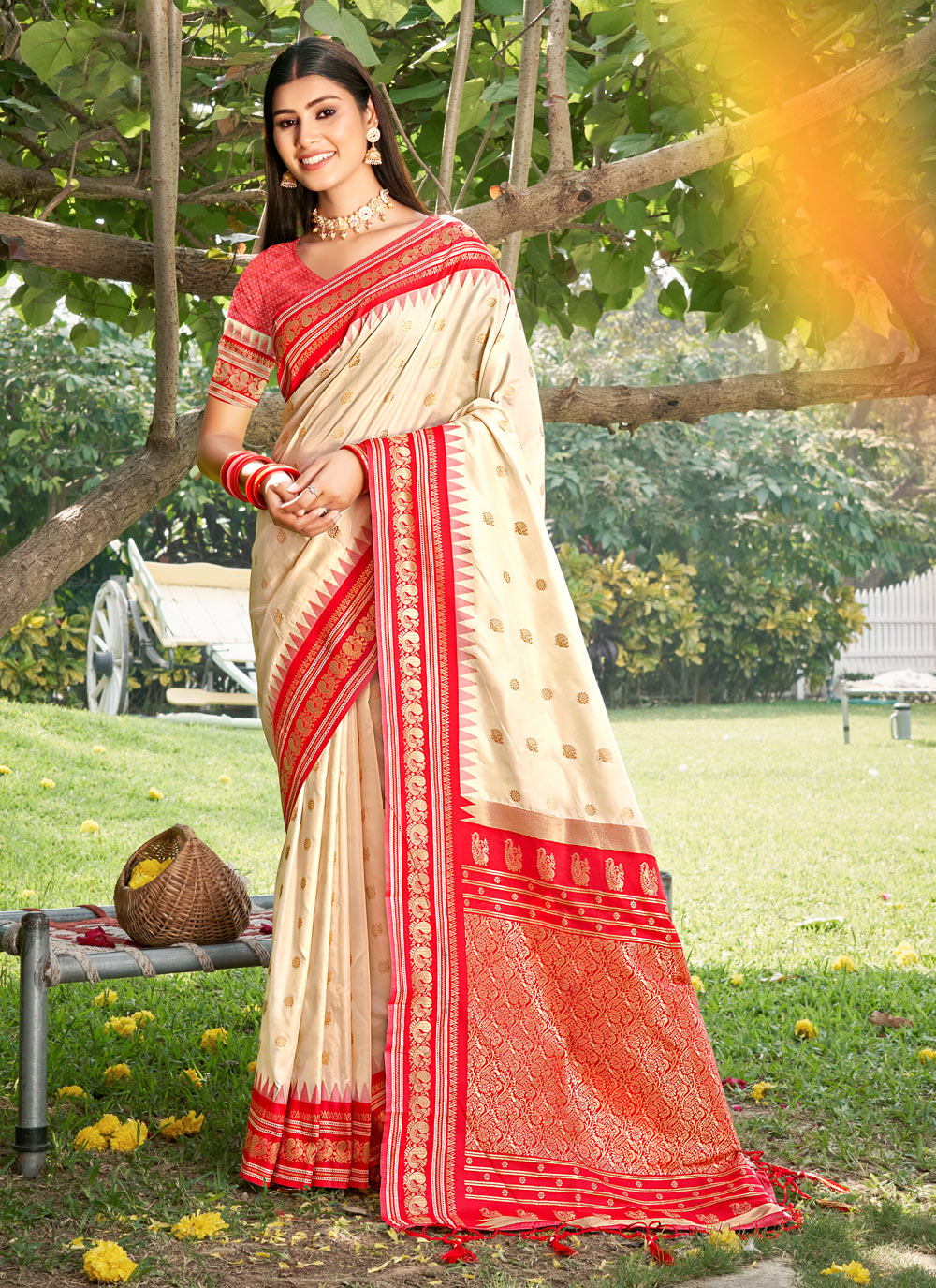 Saaj Silk (D) Ready To Wear Pocket Saree