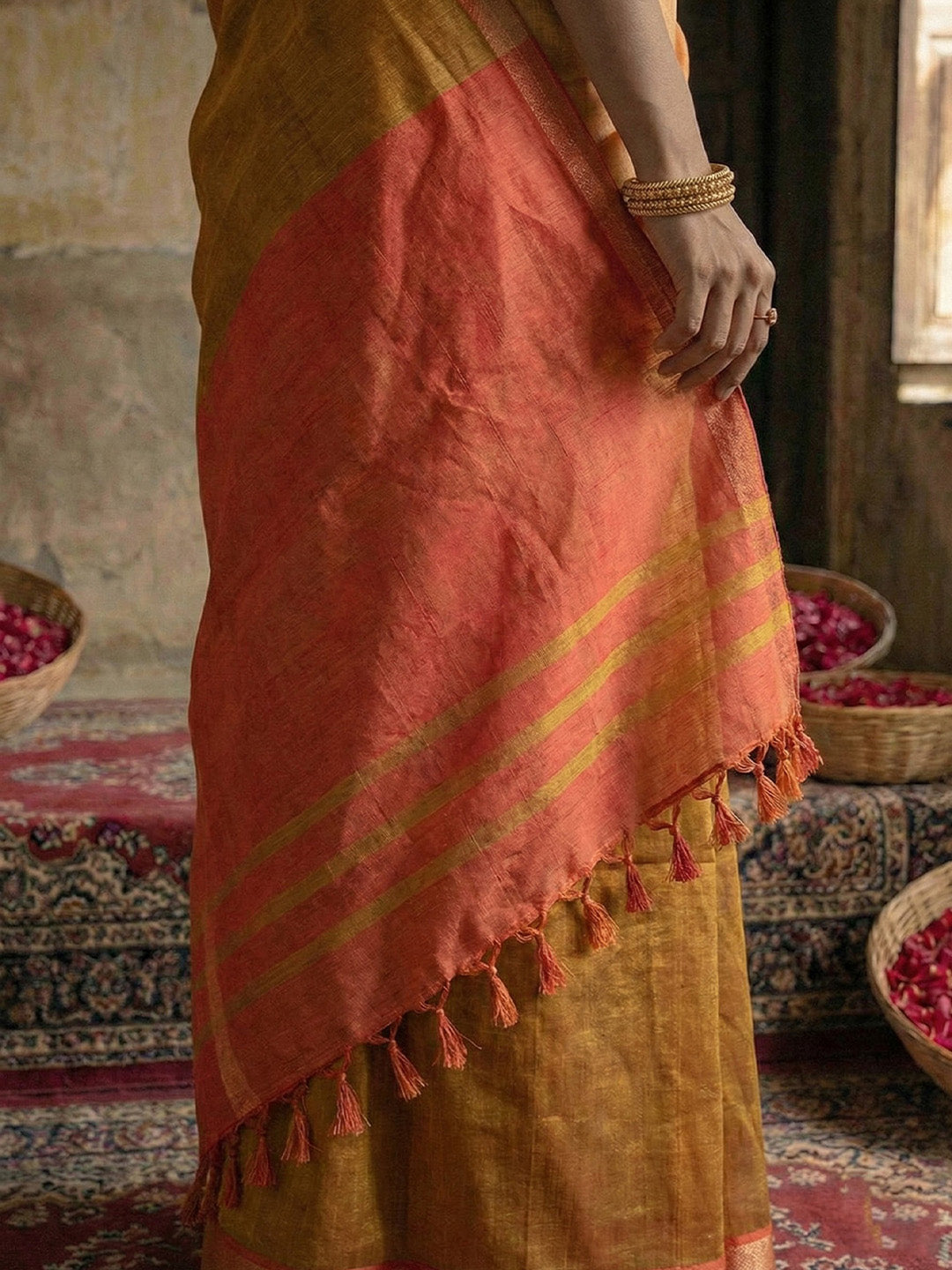 Anvaya Cotton Silk (F) Ready To Wear Pocket Saree