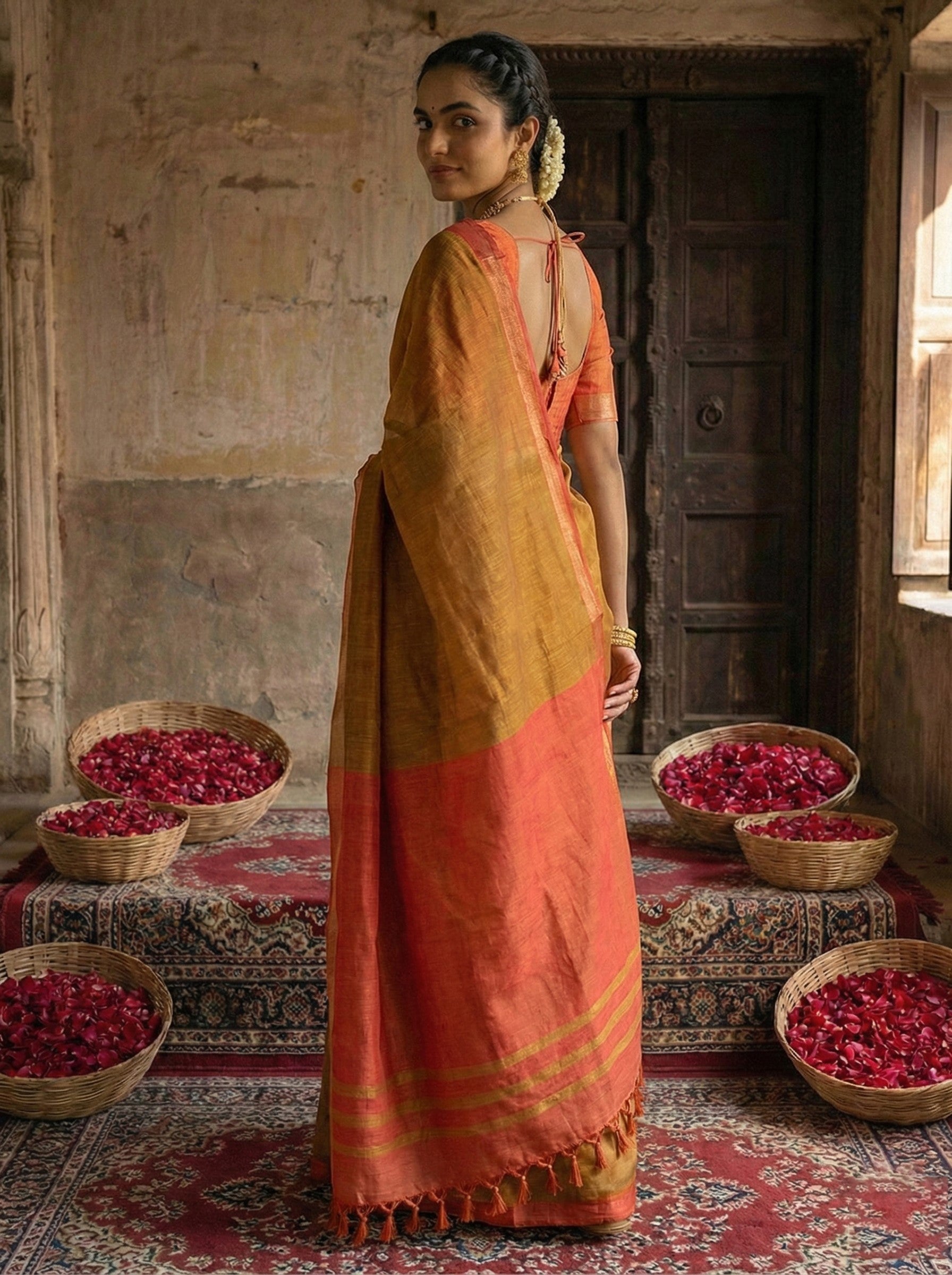 Anvaya Cotton Silk (F) Ready To Wear Pocket Saree