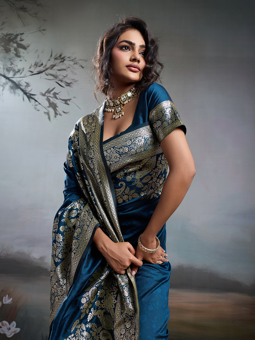 Spotlight Silk (C) Ready To Wear Pocket saree