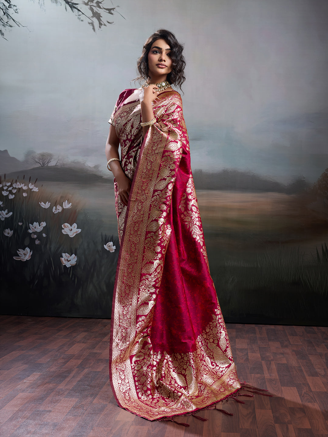 Spotlight Silk (D) Ready To Wear Pocket Saree