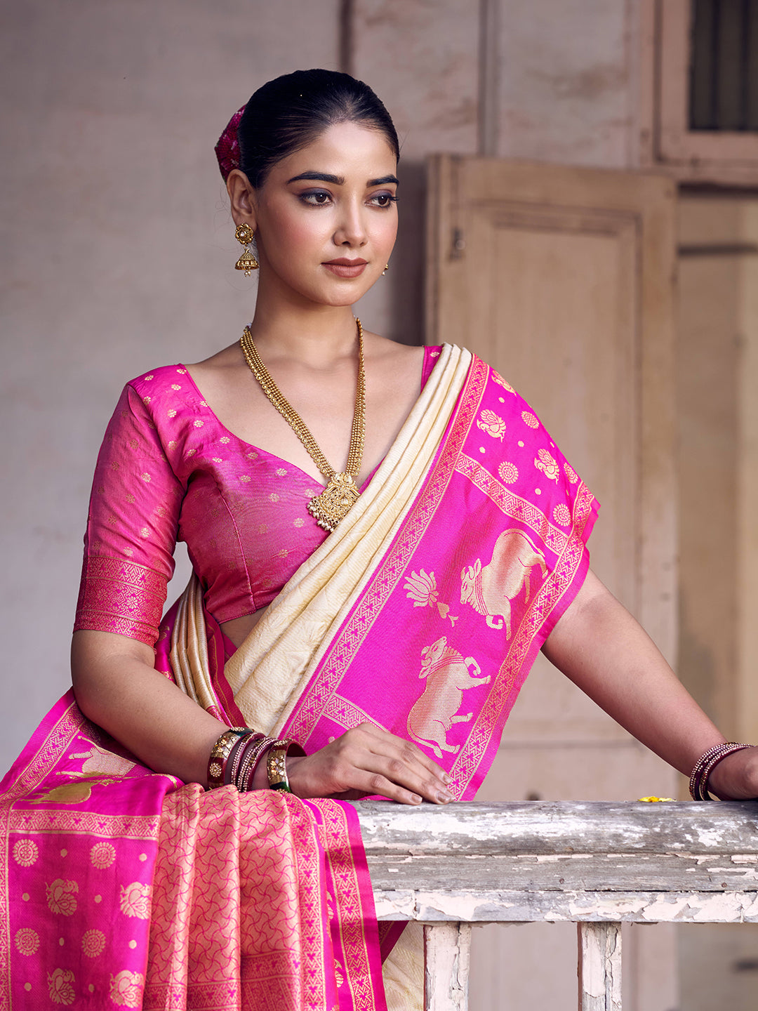 Lyla Silk (F) Ready To Wear Pocket Saree