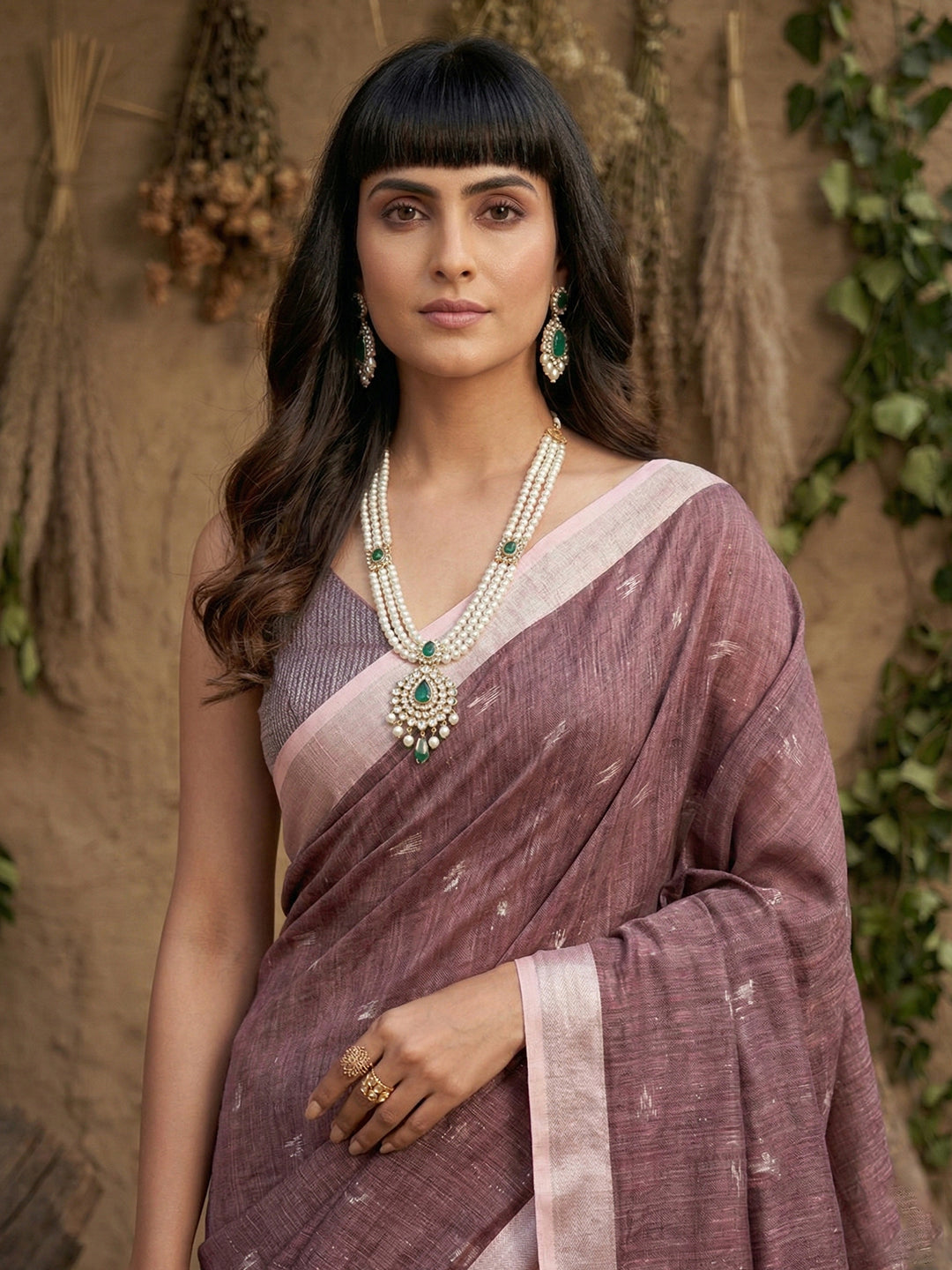 Drapedew Linen Cotton (F) Ready To Wear Pocket Saree