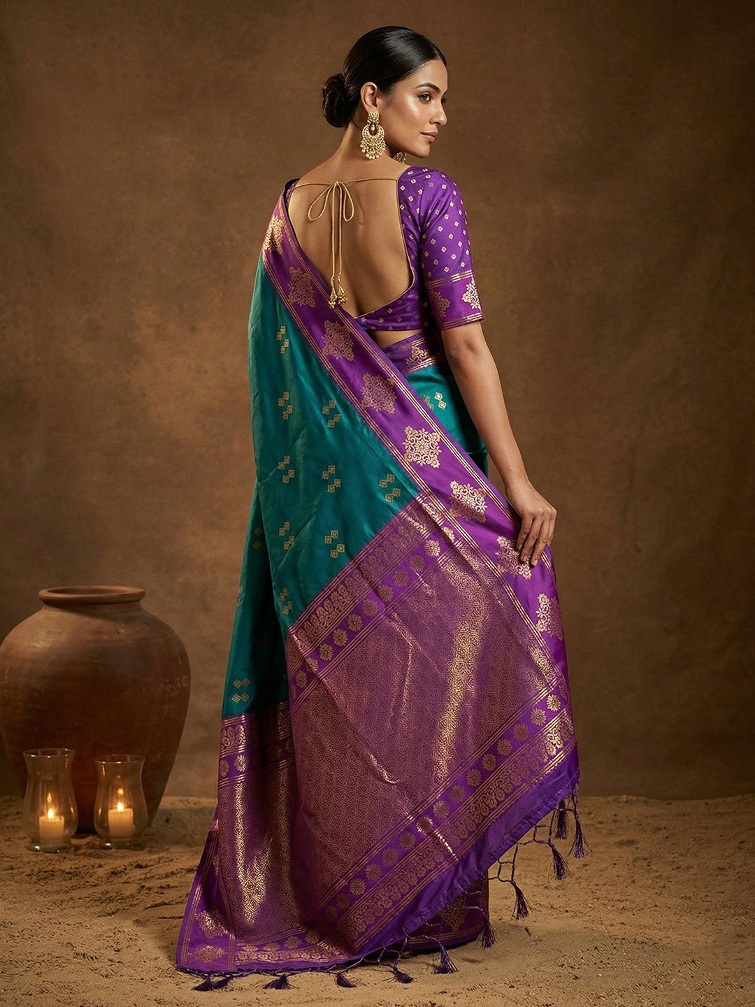 Lavanya Silk (B) Ready To Wear Pocket Saree