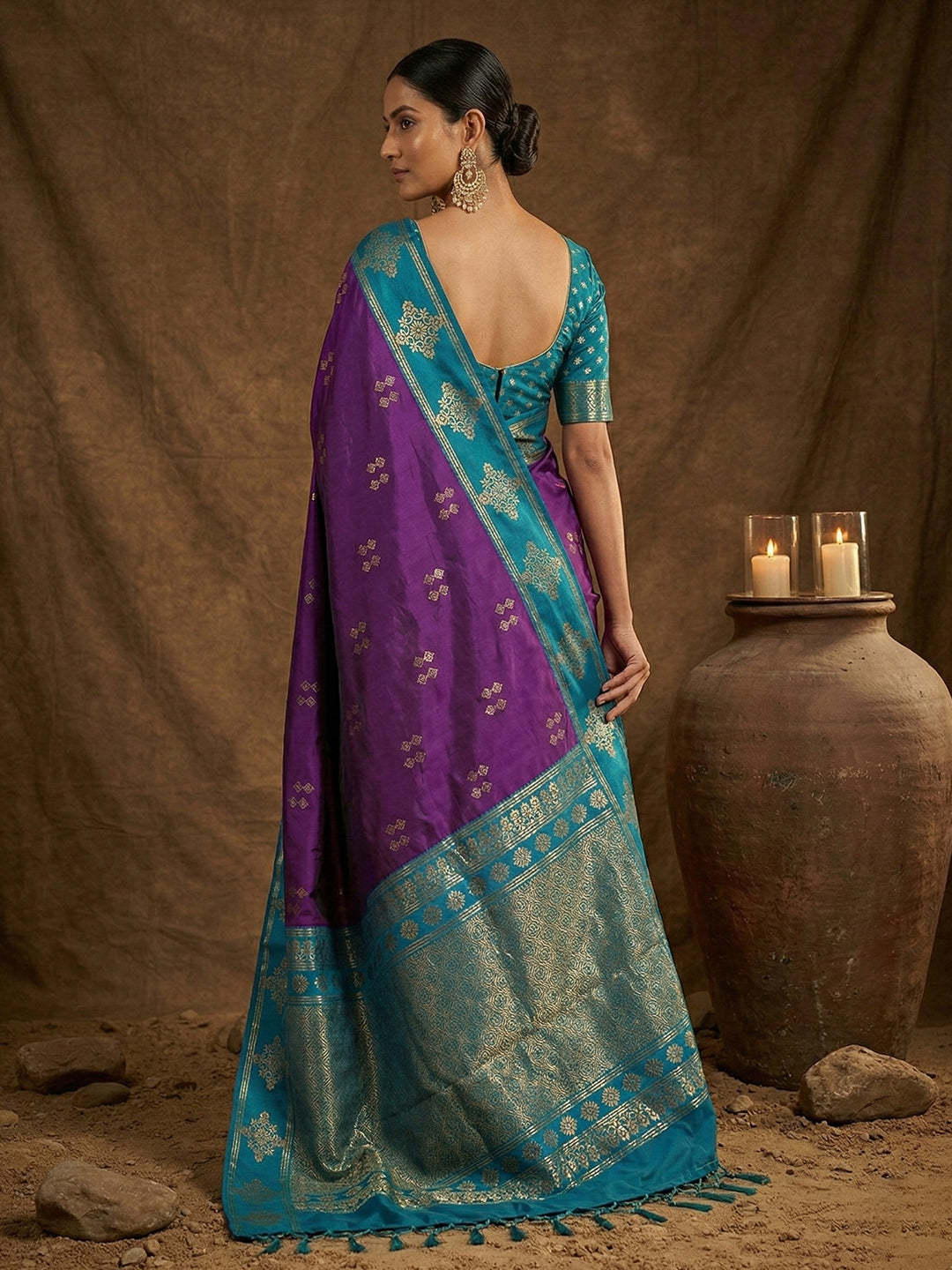 Lavanya Silk (A) Ready To Wear Pocket Saree