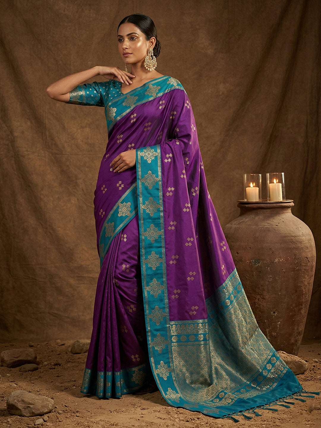 Lavanya Silk (A) Ready To Wear Pocket Saree