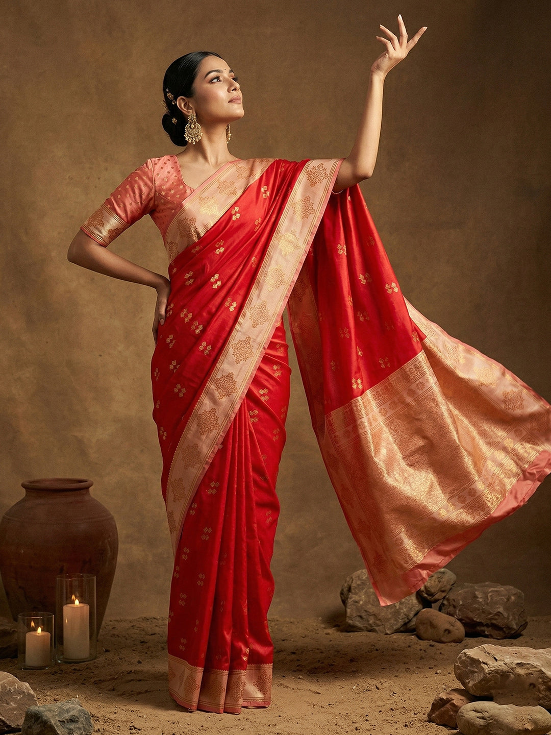 Lavanya Silk (E) Ready To Wear Pocket Saree