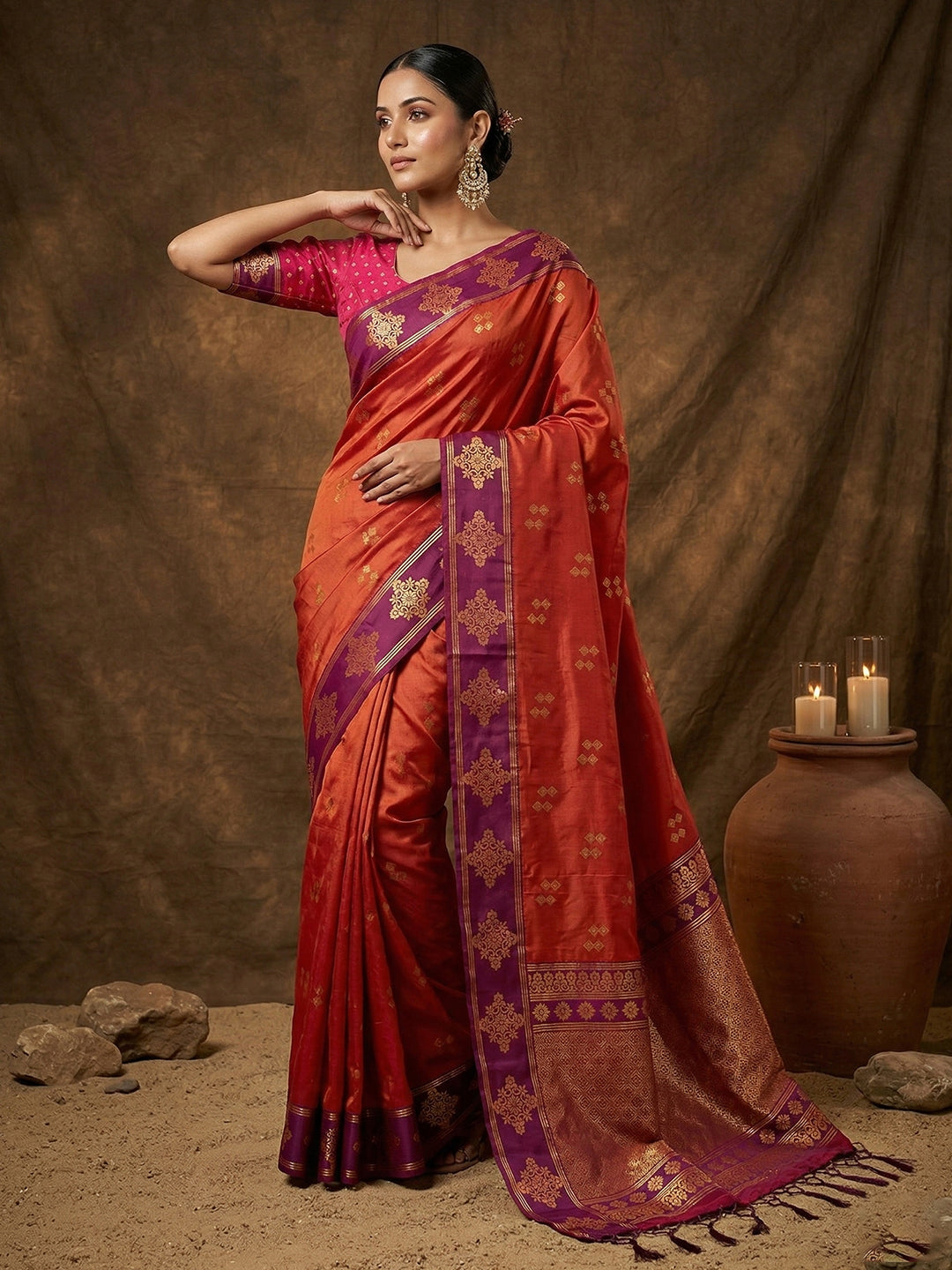 Lavanya Silk (C) Ready To Wear Pocket Saree