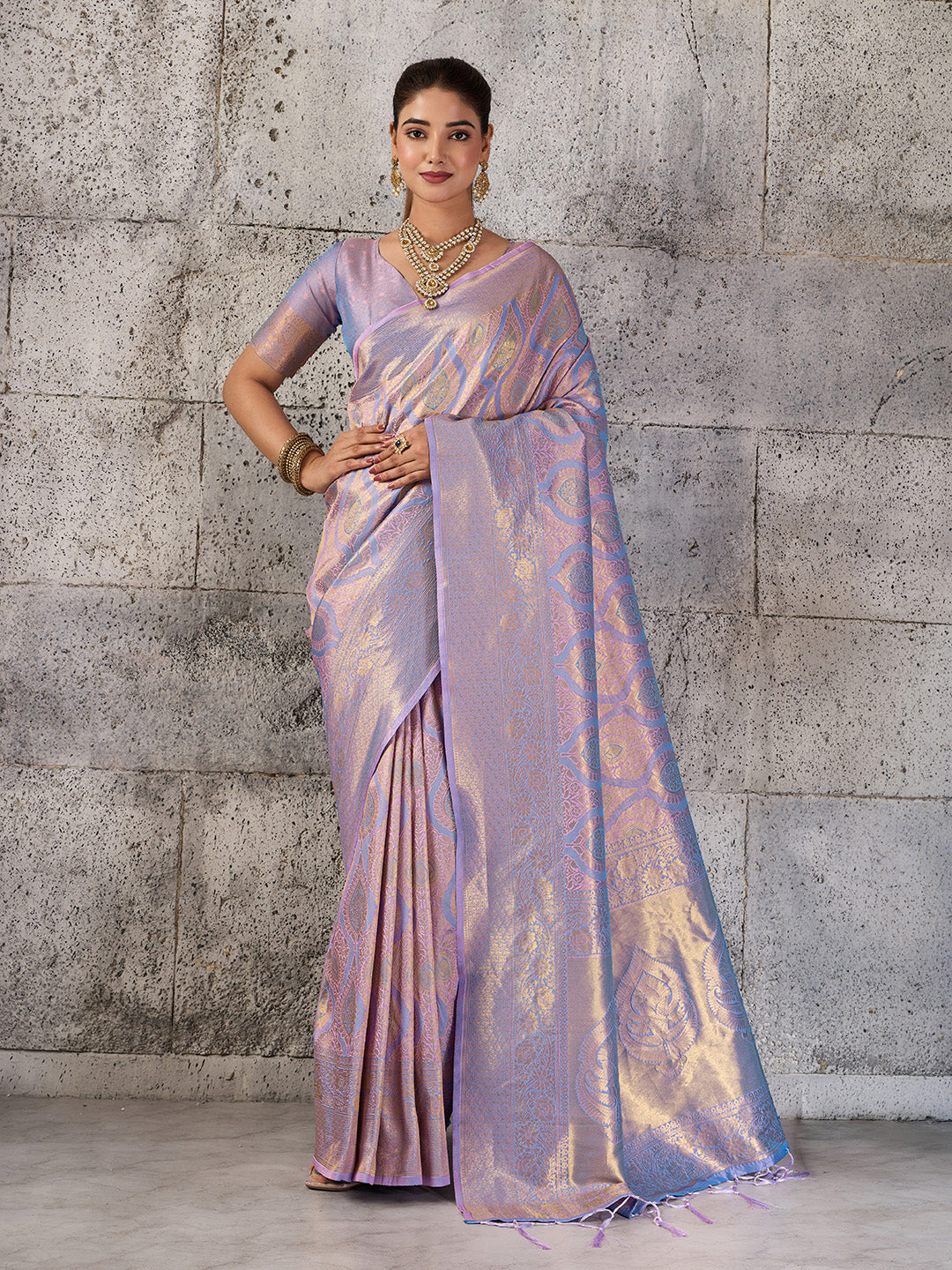 Kumbhi Powerloom Silk (C) Ready To Wear Pocket Saree